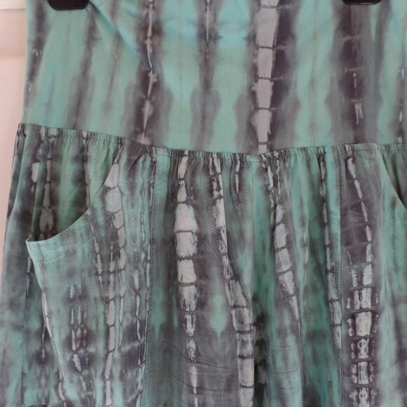 Happy Bohemians Tiered Tie-Dyed Rock Star pant Wide Leg Pants MINT M/L NWOT - Picture 10 of 12